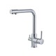 Water Purify Brass Body Dual Handle 3 Way Kitchen Faucet