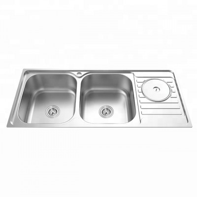 stainless steel double bowl  kitchen sink